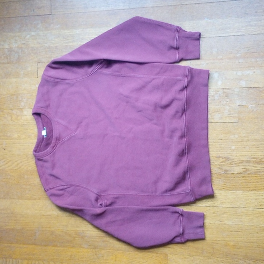 J. Crew 100% Cotton Maroon Men's Medium M Crew Neck Sweatshirt